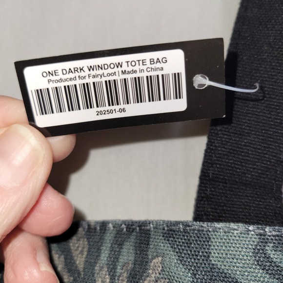 Fairyloot ~ One Dark Window Canvas Totebag ~ Gothic Romance - Picture 3 of 4